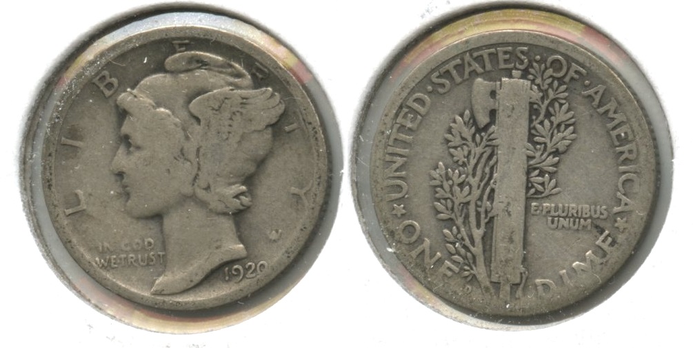 1920-D Mercury Dime Good-4 #j
