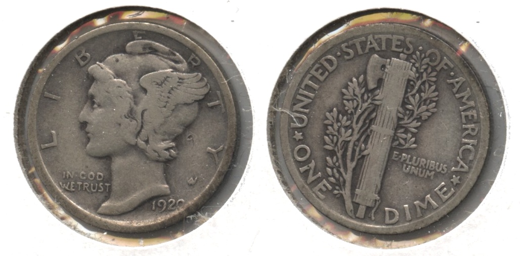 1920 Mercury Dime Fine-12 #c