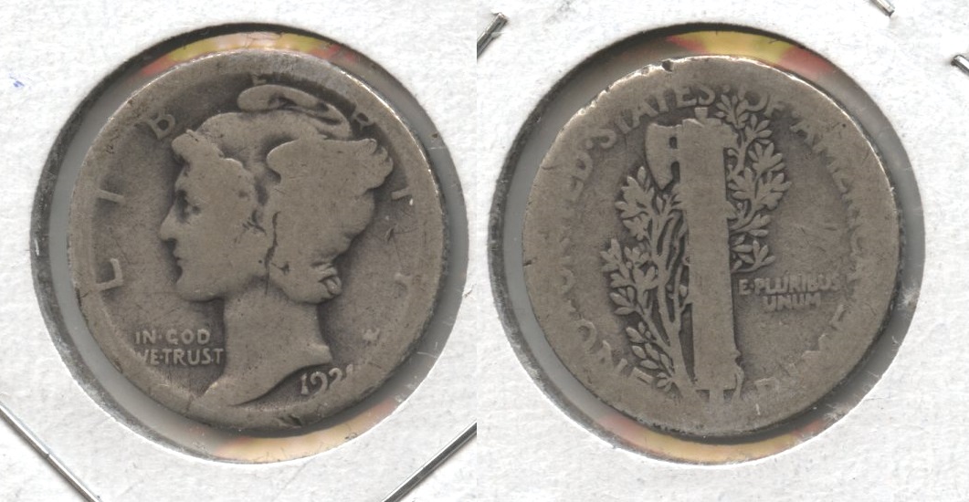 1921 Mercury Dime Fair-2 #d