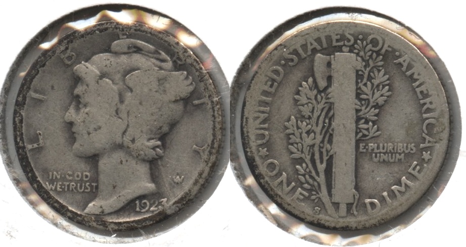 1923-S Mercury Dime Good-4