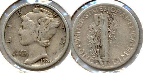 1923-S Mercury Dime VF-20