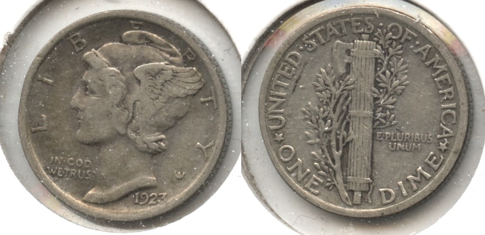 1923 Mercury Dime Fine-12 #ar
