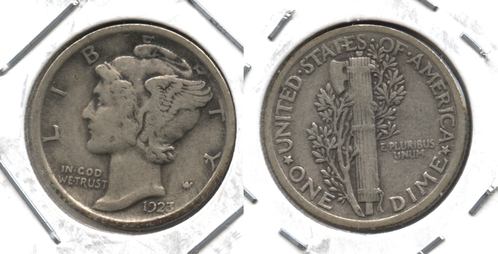 1923 Mercury Dime Fine-12 #ax