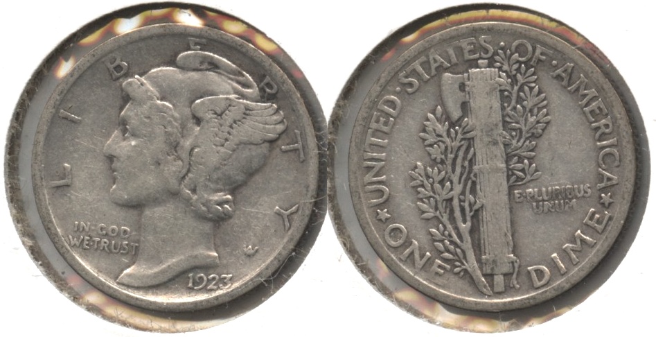 1923 Mercury Dime Fine-12 #p