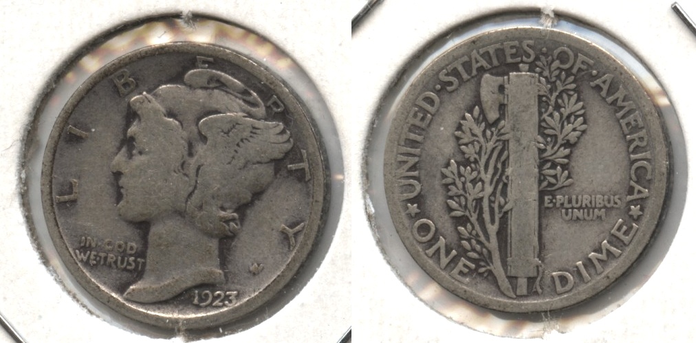 1923 Mercury Dime Good-4