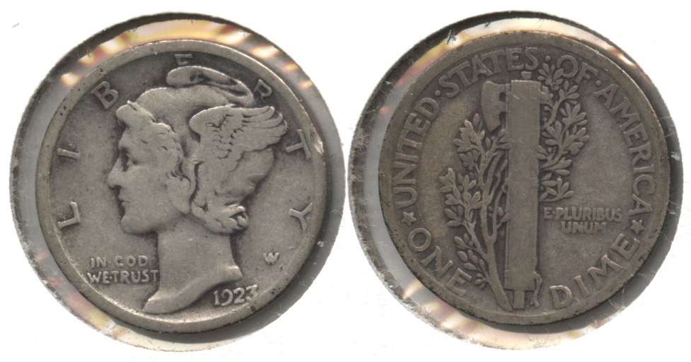 1923 Mercury Dime Good-4 #bd