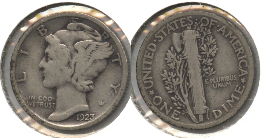 1923 Mercury Dime Good-4 #bj