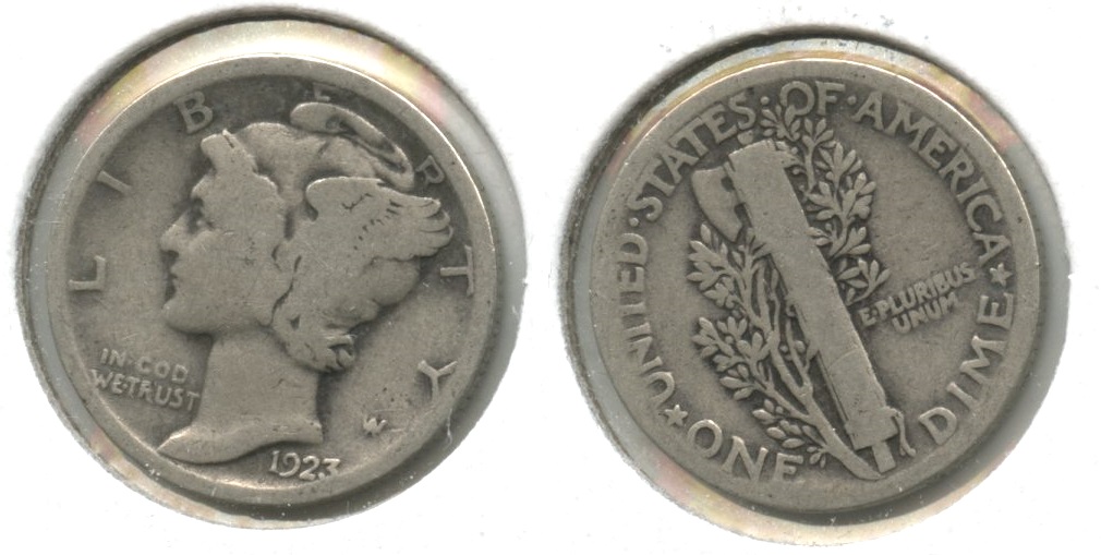 1923 Mercury Dime Good-4 #bs