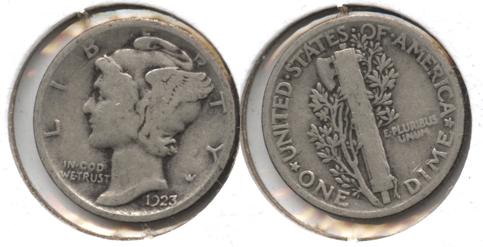 1923 Mercury Dime Good-4 #i