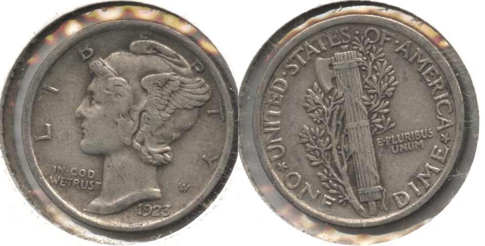 1923 Mercury Dime VF-20 #ab