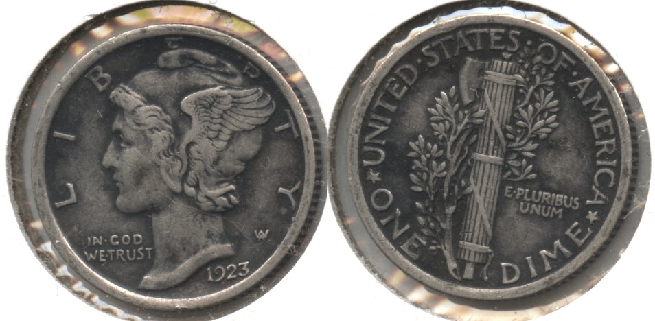 1923 Mercury Dime VF-20 #aq