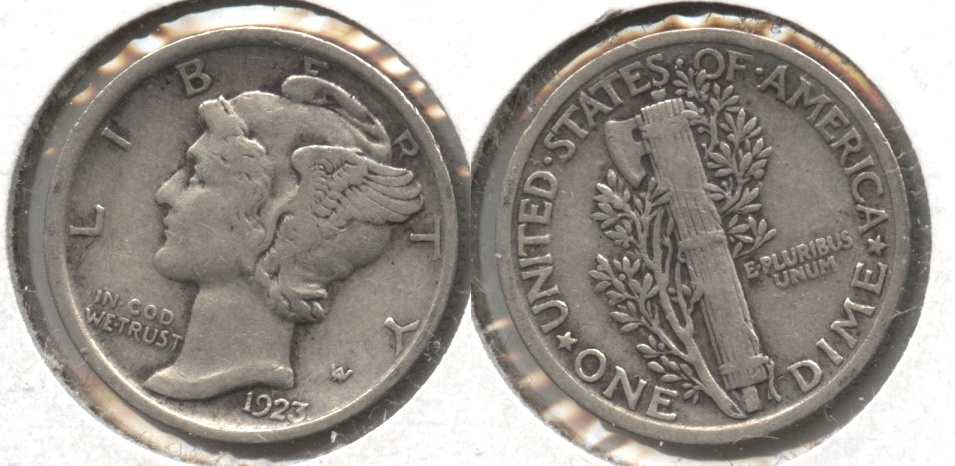 1923 Mercury Dime VF-20 #aw
