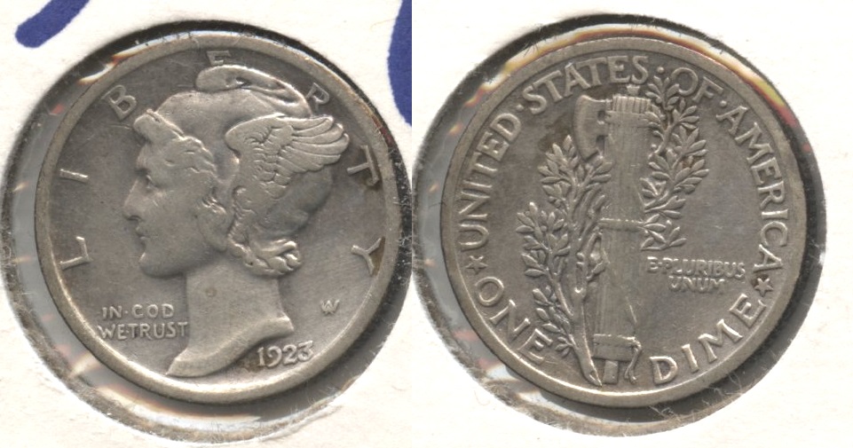 1923 Mercury Dime VF-20 #ax