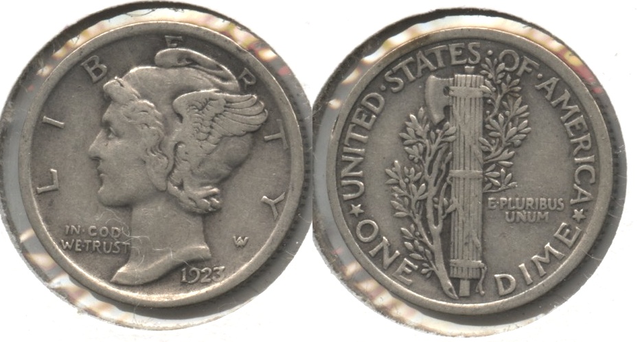 1923 Mercury Dime VF-20 #m