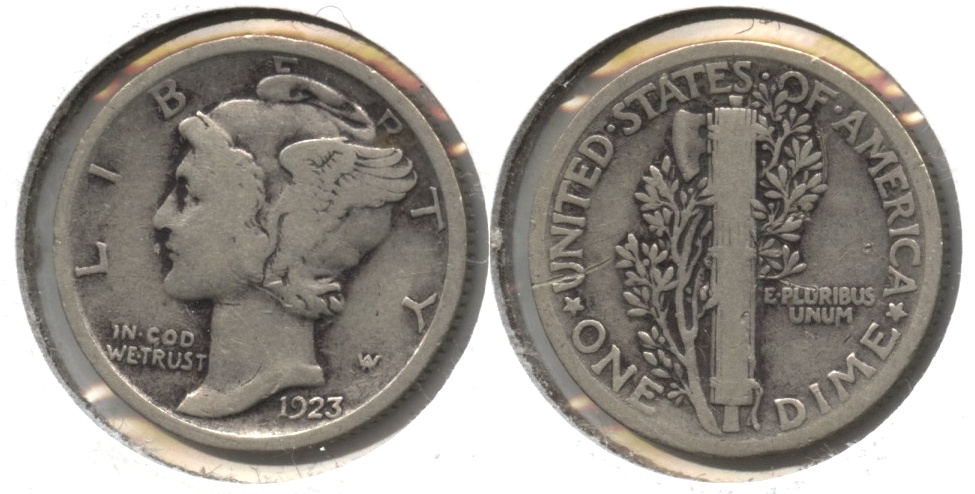 1923 Mercury Dime VG-8 #j