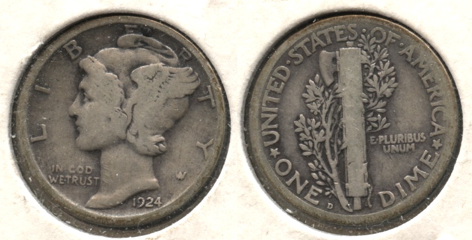 1924-D Mercury Dime Good-4