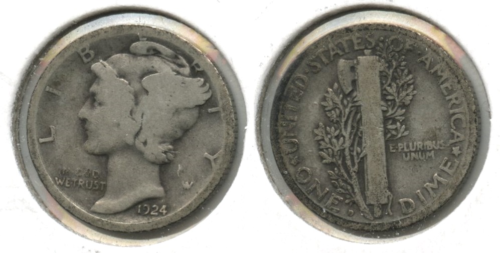 1924-D Mercury Dime Good-4 #l