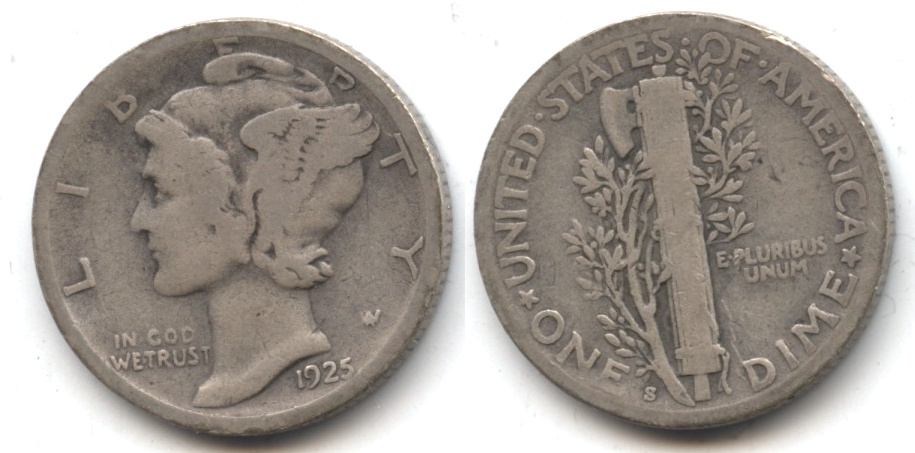 1925-S Mercury Dime Good-4 #g