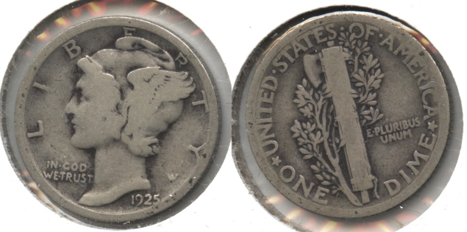 1925 Mercury Dime Good-4 #e