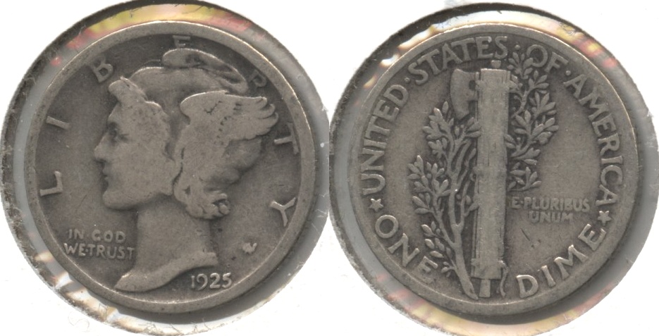 1925 Mercury Dime Good-4 #t