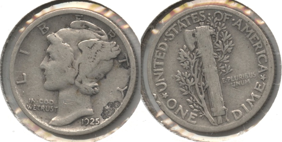 1925 Mercury Dime Good-4 #v