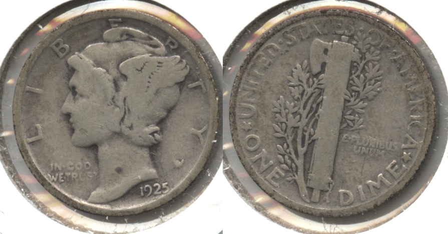1925 Mercury Dime Good-4 #w