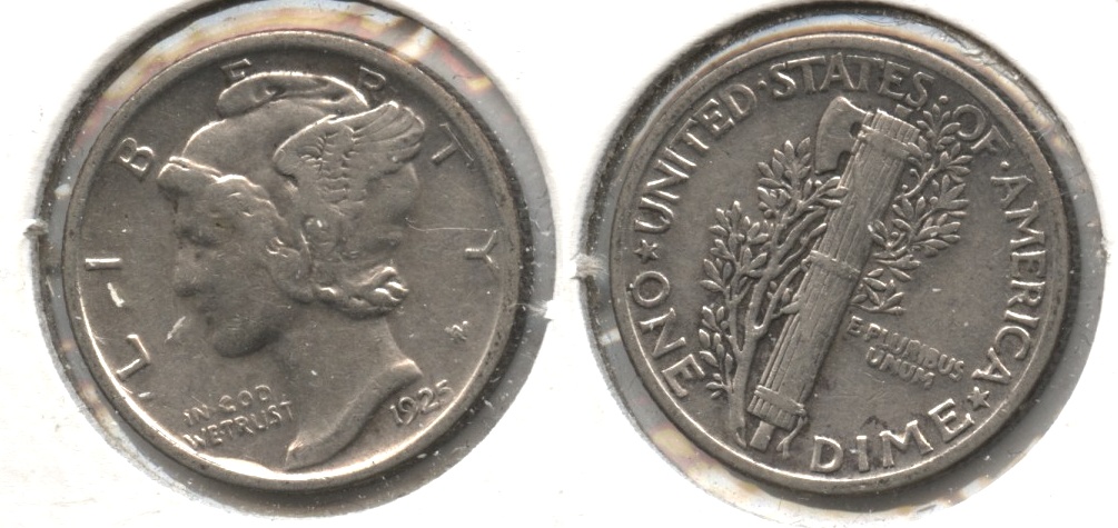 1925 Mercury Dime VF-20