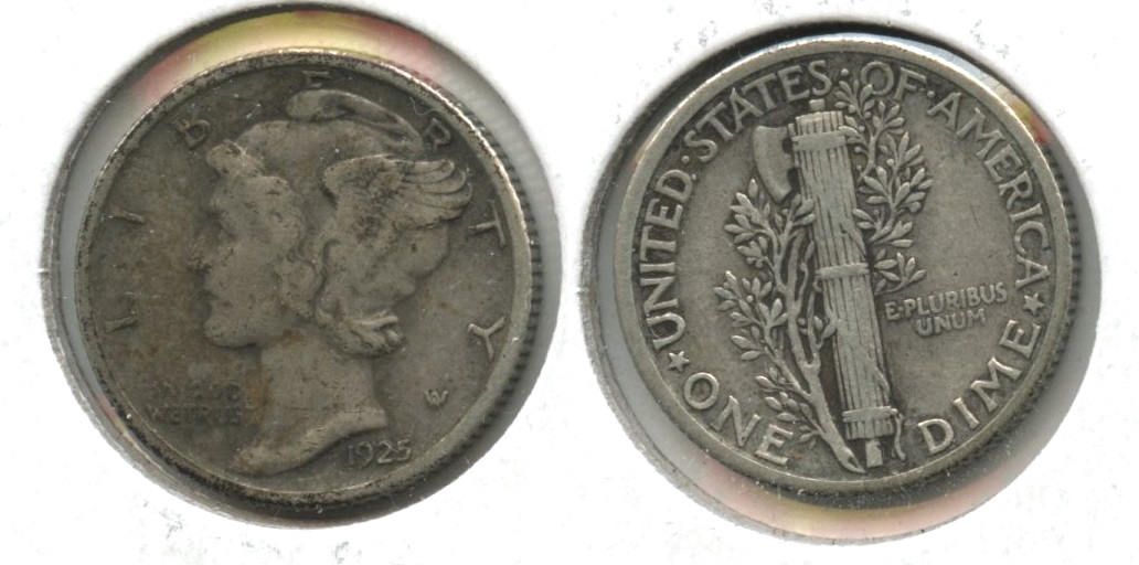 1925 Mercury Dime VF-20 #c