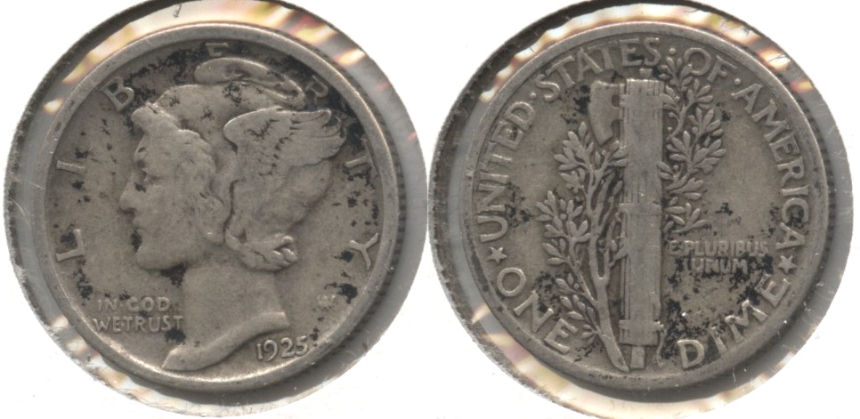 1925 Mercury Dime VG-8 #c