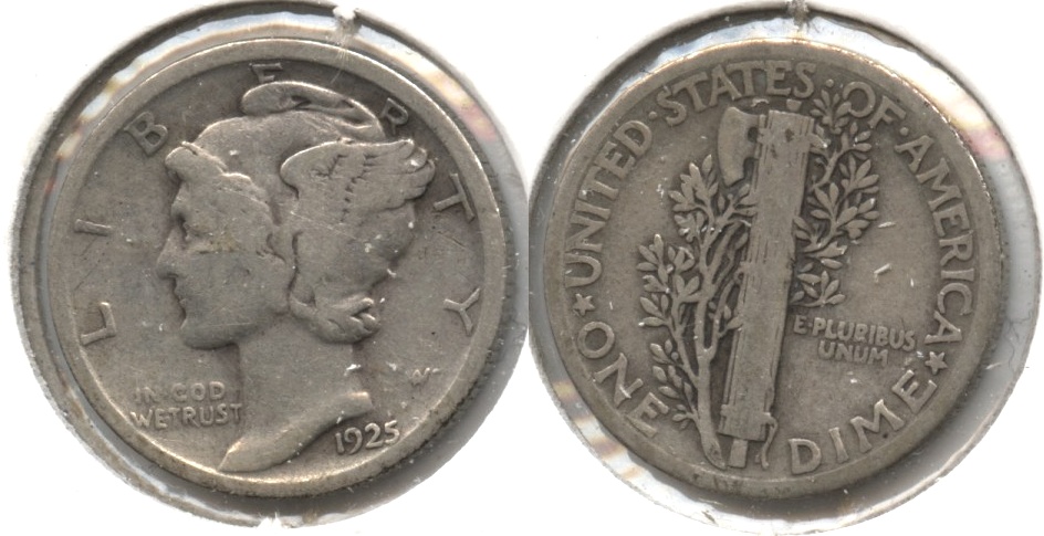1925 Mercury Dime VG-8 #g