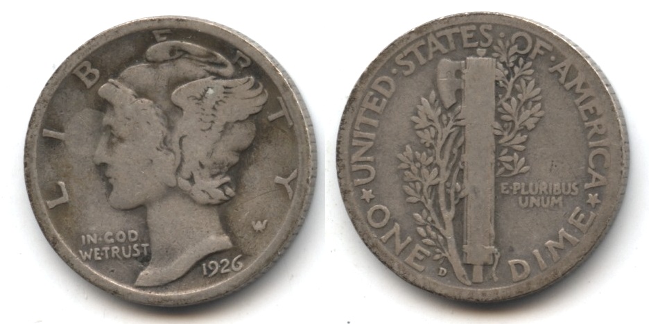 1926-D Mercury Dime Good-4 #j