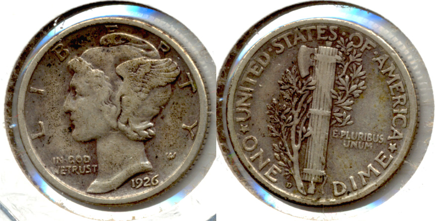 1926-D Mercury Dime VF-20 b