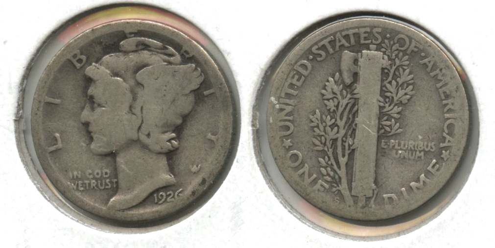 1926-S Mercury Dime AG-3+ #l