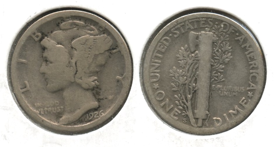 1926-S Mercury Dime AG-3+ #n