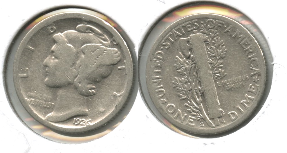 1926-S Mercury Dime Good-4 #c Cleaned
