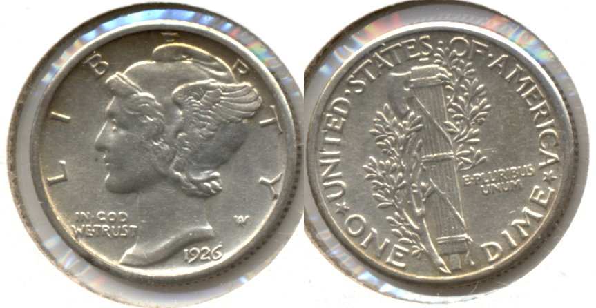 1926 Mercury Dime MS-60