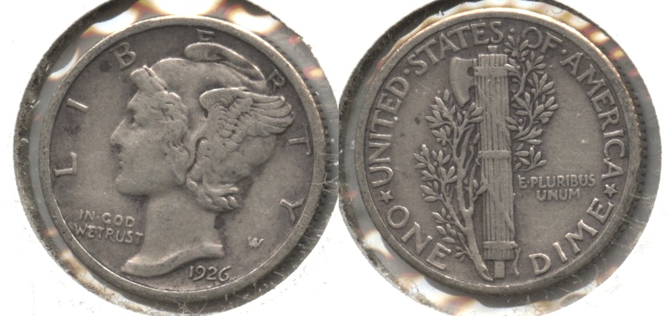 1926 Mercury Dime VF-20 #e
