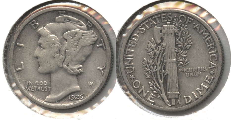 1926 Mercury Dime VF-20 #f