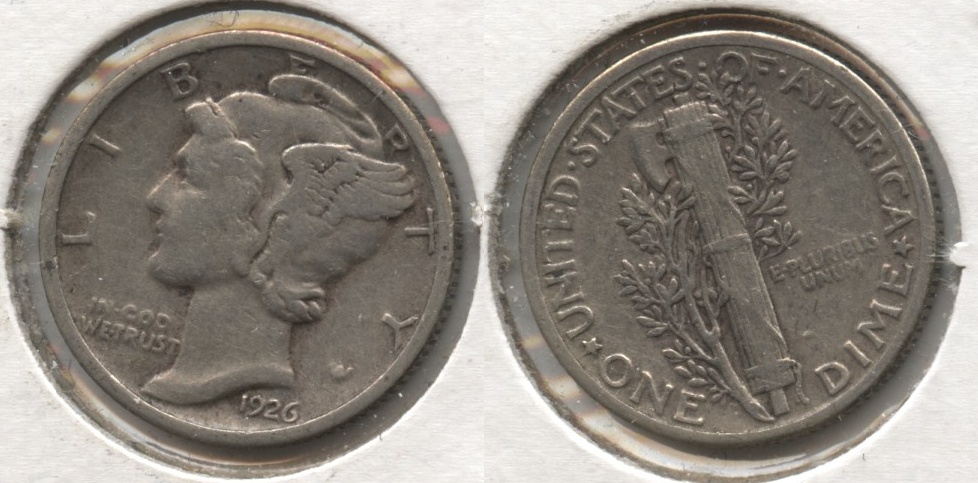 1926 Mercury Dime VF-20 #y
