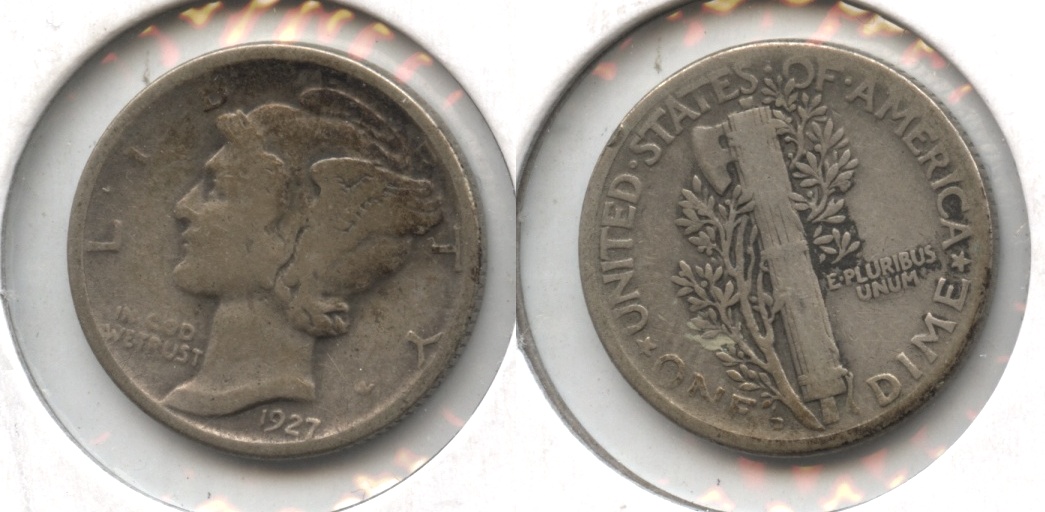 1927-D Mercury Dime Fine-12 #a