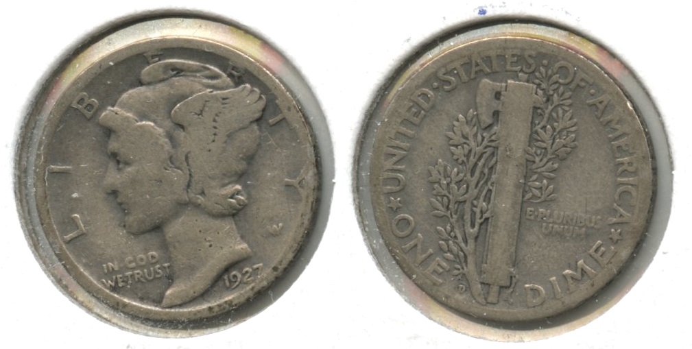 1927-D Mercury Dime Good-4 #b