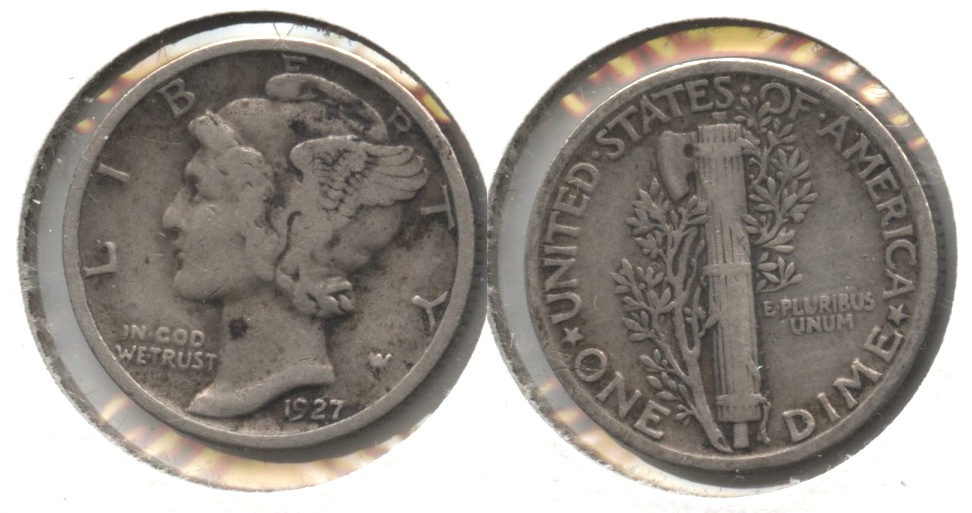 1927 Mercury Dime Fine-12 #g