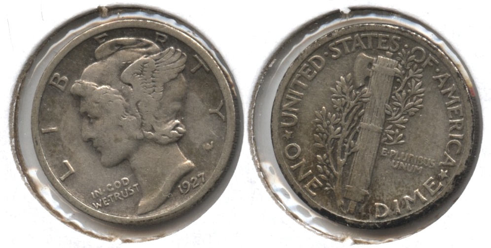 1927 Mercury Dime Fine-12 #h