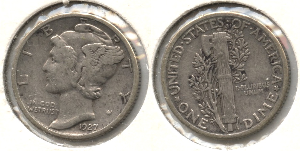 1927 Mercury Dime VF-20 #b