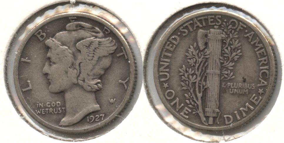 1927 Mercury Dime VF-20 #c