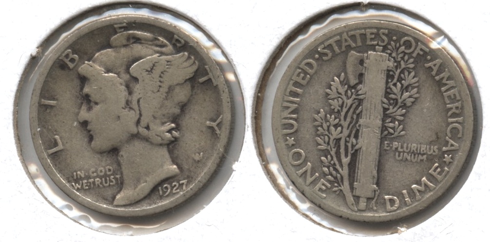 1927 Mercury Dime VG-10