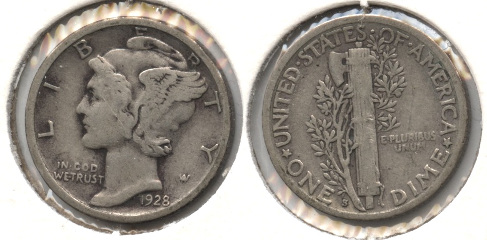 1928-S Mercury Dime VG-8 #ai