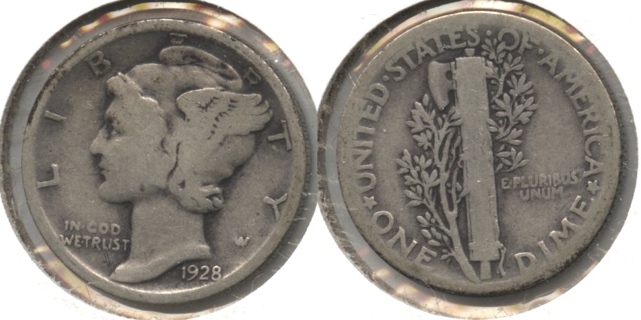 1928 Mercury Dime Good-4 #i