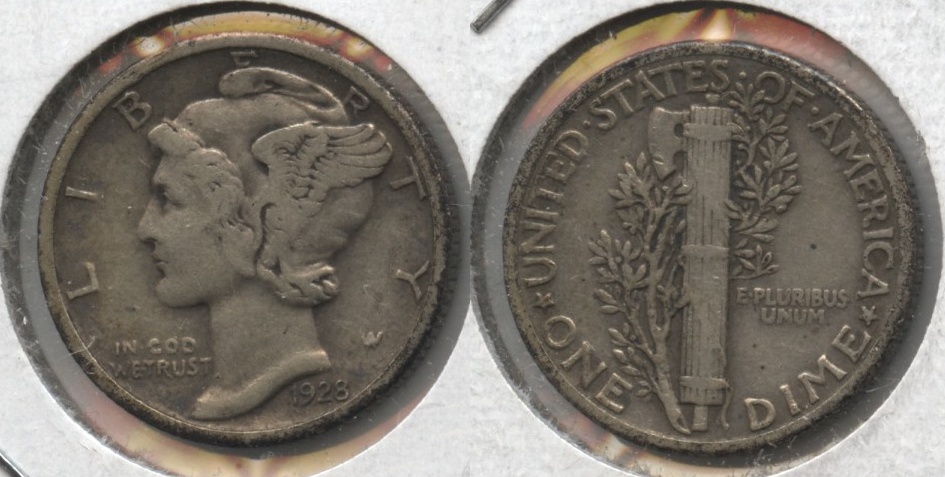 1928 Mercury Dime VF-20 #a