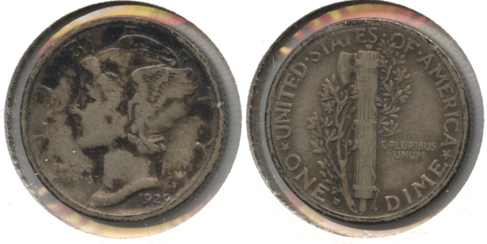 1929-D Mercury Dime VG-8